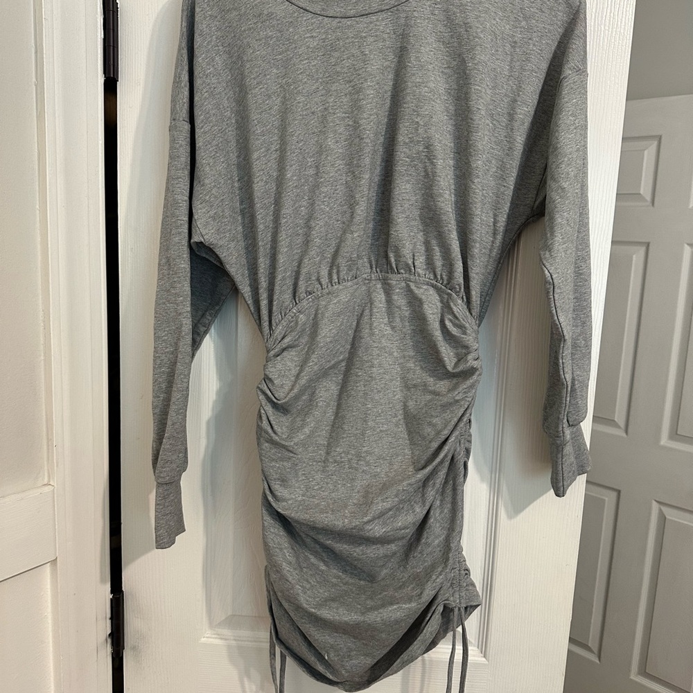 Superdown Heather Gray Casual T-Shirt Dress
